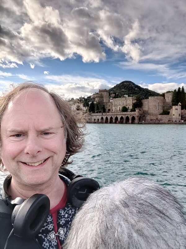 Shawn Pinchbeck on location with field-recording gear